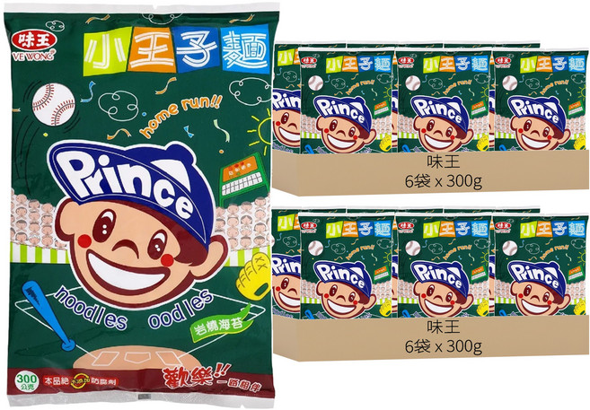 味王 小王子麵 岩燒海苔, 300g, 12袋
