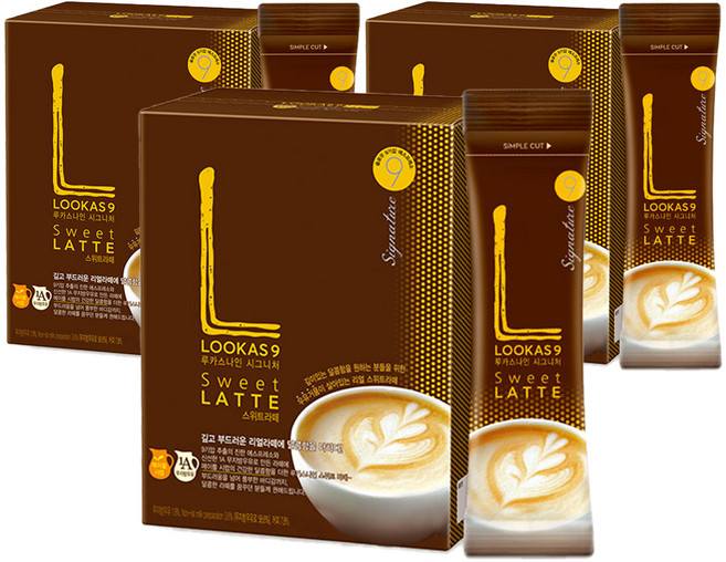 남양 루카스나인 스위트라떼 스틱, 16.7g, 30개입, 3개