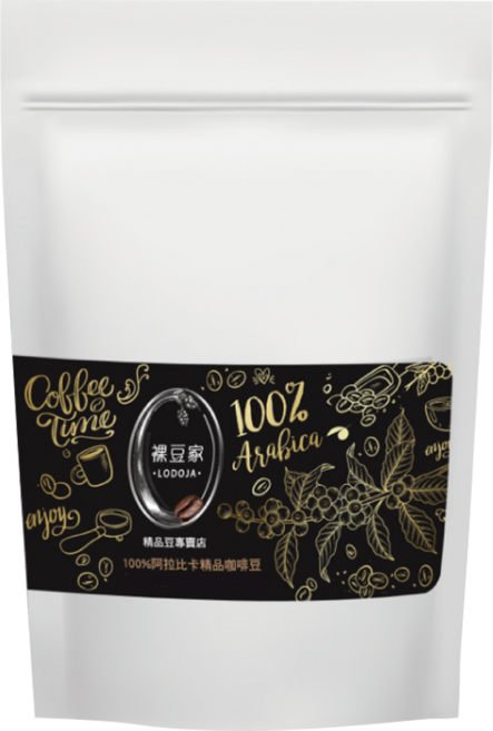 LODOJA 裸豆家 裸豆歐蕾中深培精品研磨浸泡式咖啡 100%阿拉比卡咖啡豆, 40g, 5包, 1袋