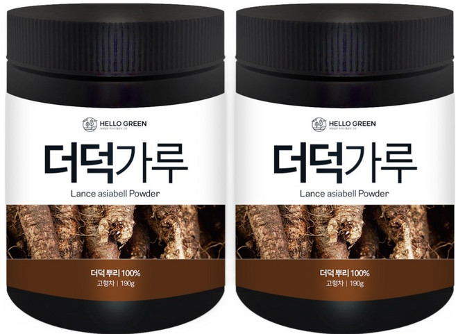 헬로우그린 더덕가루, 190g, 2개