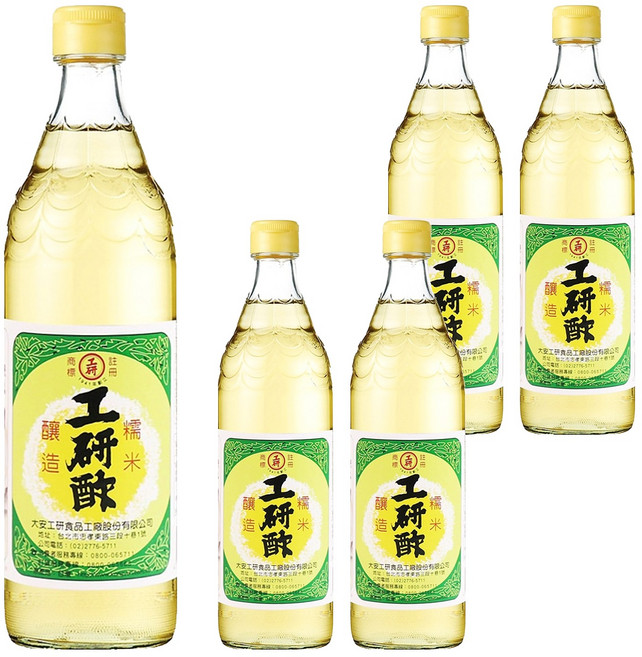 KONG YEN 工研 白酢, 300ml, 5瓶