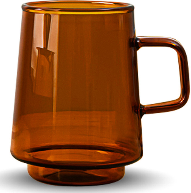 칼딘 세도나 내열유리 머그 컵 엠버, 340ml, 1개