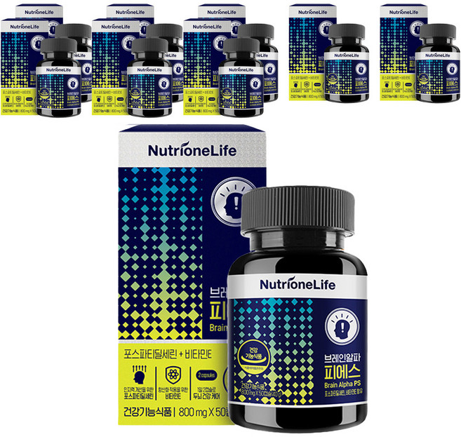 뉴트리원 브레인알파 피에스 영양제, 50정, 9개