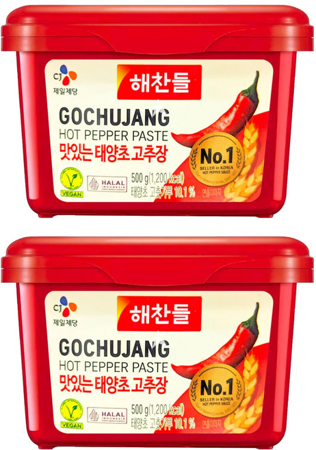 CJ 韓國辣椒醬 葷, 500g, 2罐
