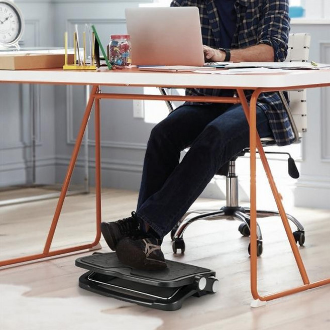 AIDATA 愛得他 人體工學豪華型腳踏板, 黑色