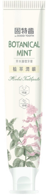 Mr.GOOD TOOTH 固特齒 植萃潤齦草本護理牙膏 左手香, 125g, 1條