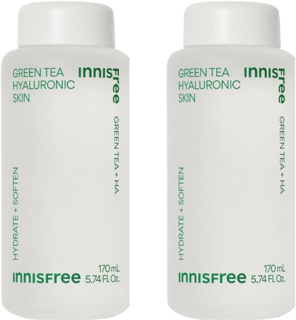 INNISFREE 綠茶玻尿酸保濕調理液, 170ml, 2瓶