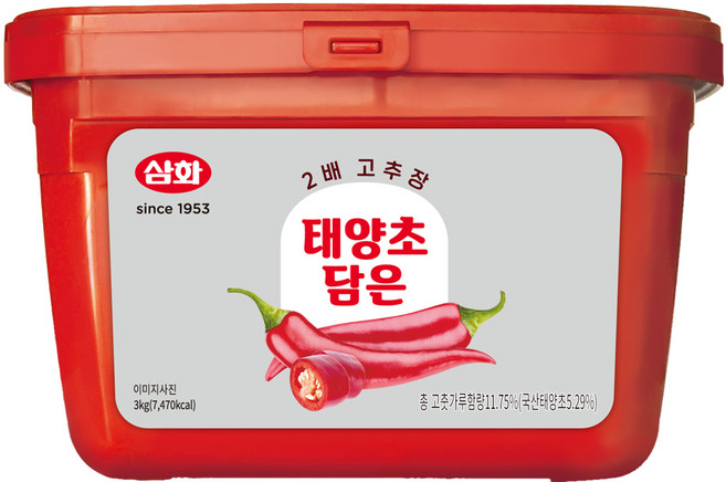 삼화식품 태양초 담은 2배 고추장, 3kg, 1개