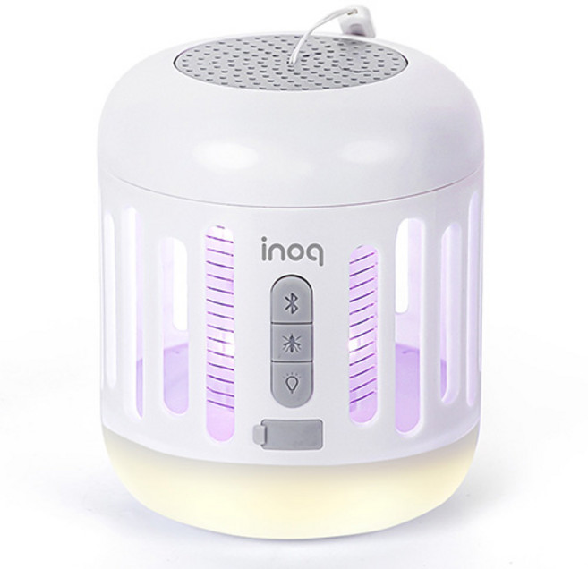 이노크아든 블루투스 스피커내장 무선 캠핑랜턴겸용 휴대용 해충퇴치기, IA-iB600