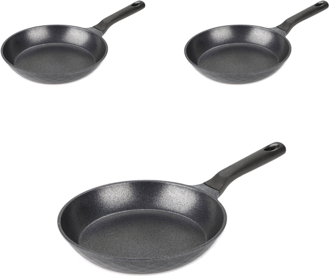 키친아트 인덕션 꼬뜨 실버 프라이팬, 20cm, 3개