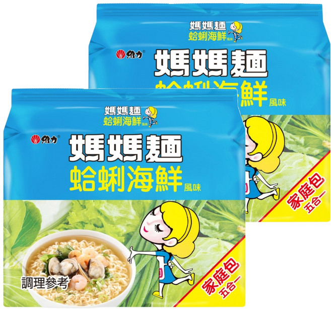 維力 媽媽麵 蛤蜊海鮮 80g, 10包