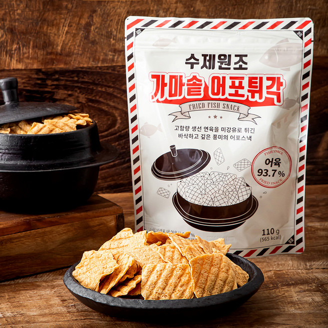 청해명가 가마솥 어포튀각, 110g, 1개