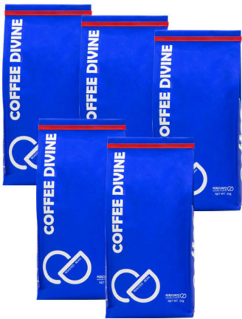 커피디바인 케냐AA키암부 원두커피 5p, 홀빈(분쇄안함), 1kg, 5개