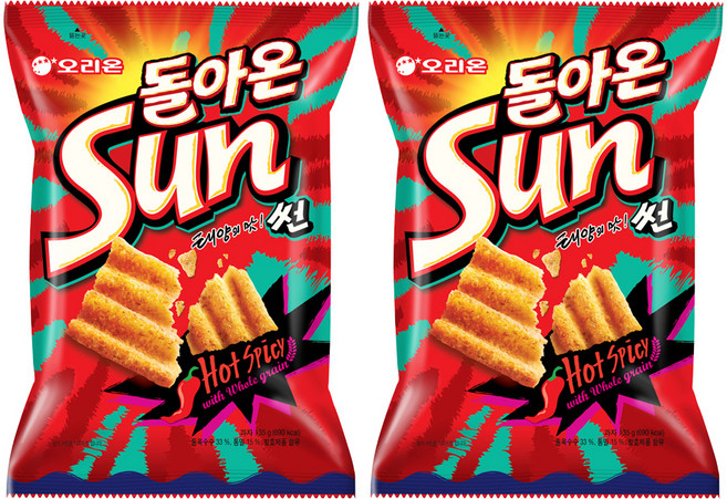 오리온 돌아온 태양의 맛 썬, 135g, 2개