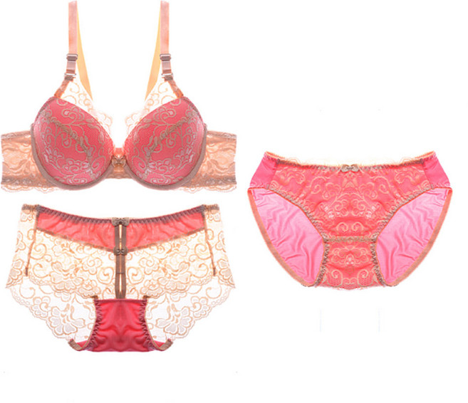 글램공감 릴리안 와이어 브라팬티 3p 세트