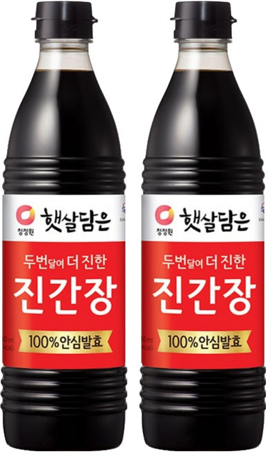 햇살담은 두번달여 더 진한 진간장, 840ml, 2개