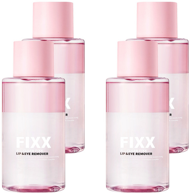 파우더포룸 올 클린 픽스 립앤아이 리무버, 300ml, 4개