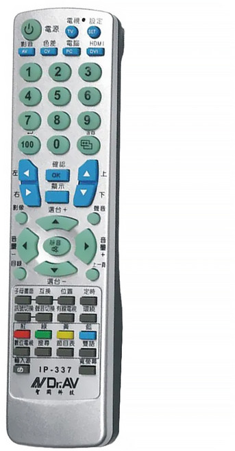 Dr.AV 聖岡科技 液晶電視萬用遙控器 21 x 5.2 x 2.5cm 獅子座, IP-337, 1支