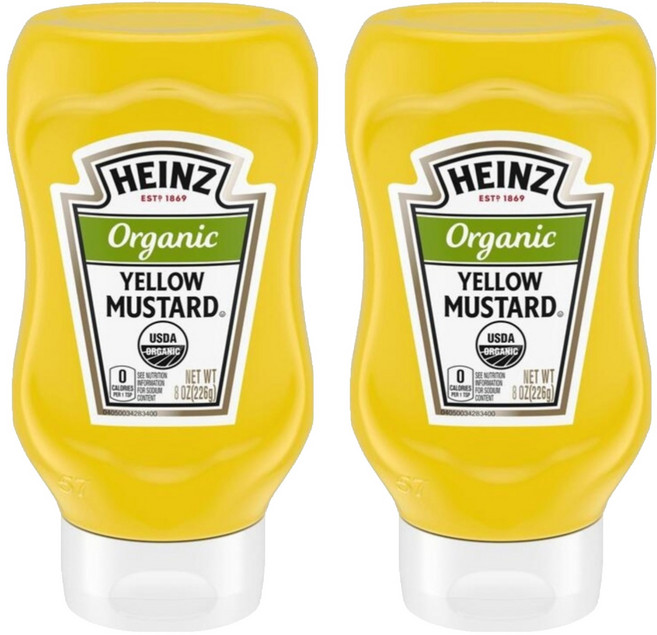 HEINZ 亨氏 有機黃芥末醬, 226g, 2瓶