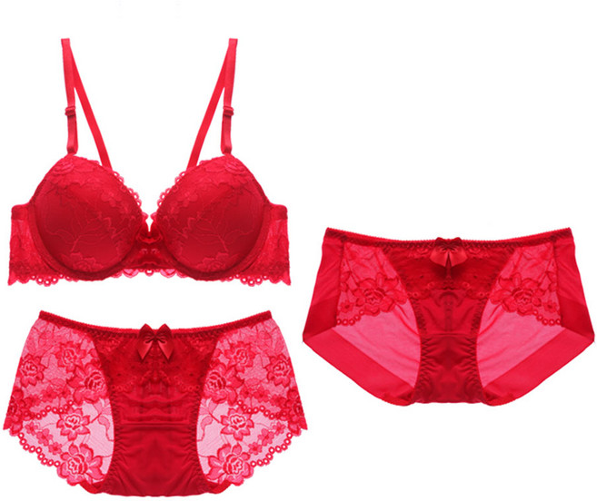 글램공감 지젤 와이어 브라 + 레이스팬티 + 누디팬티 세트
