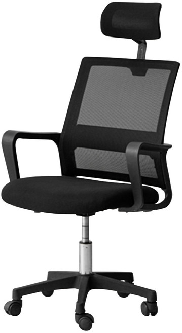 comet 頭枕辦公椅, 黑色