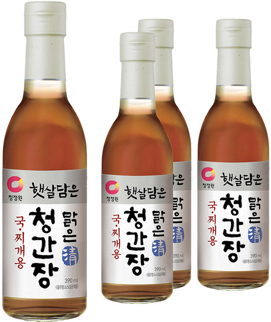 햇살담은 맑은 청간장 국찌개용, 4개, 390ml