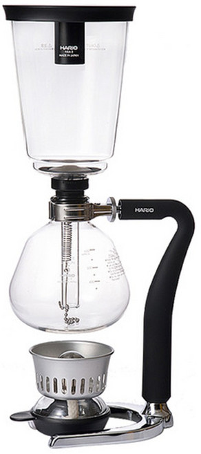 HARIO 好璃奧 新世代虹吸壺 600ml, 黑色 + 透明, 1組