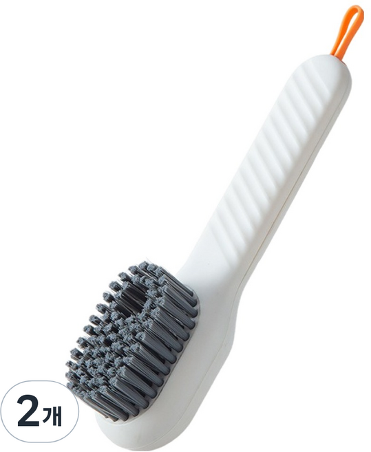 일상속반짝 청소솔, 오렌지화이트, 2개