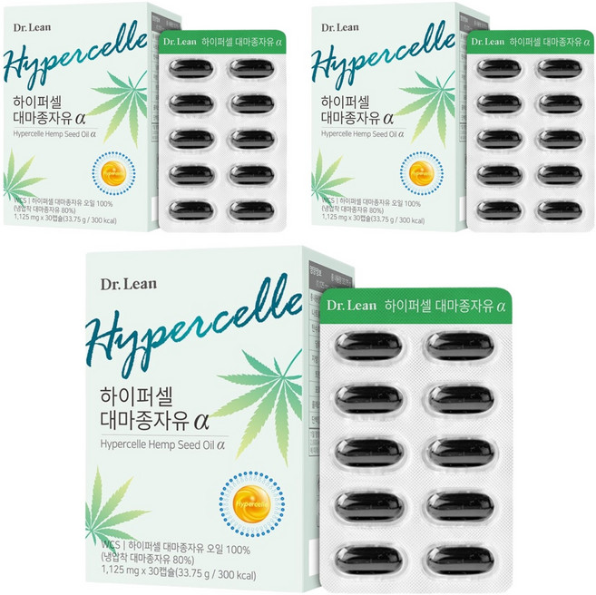 닥터린 하이퍼셀 대마종자유 알파, 30정, 3개