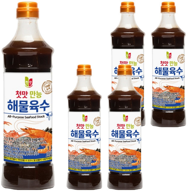 첫맛 만능 해물육수, 1kg, 5개