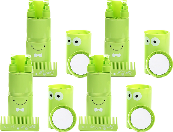 알럽홈 여행 워시 5p 풀세트 그린, 4세트