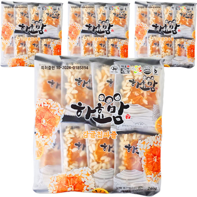 하효맘 제주 감귤칩과즐, 30g, 32개