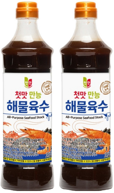 첫맛 만능 해물육수, 1kg, 2개