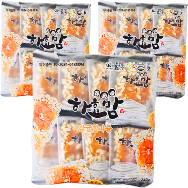 하효맘 제주 감귤칩과즐, 30g, 24개