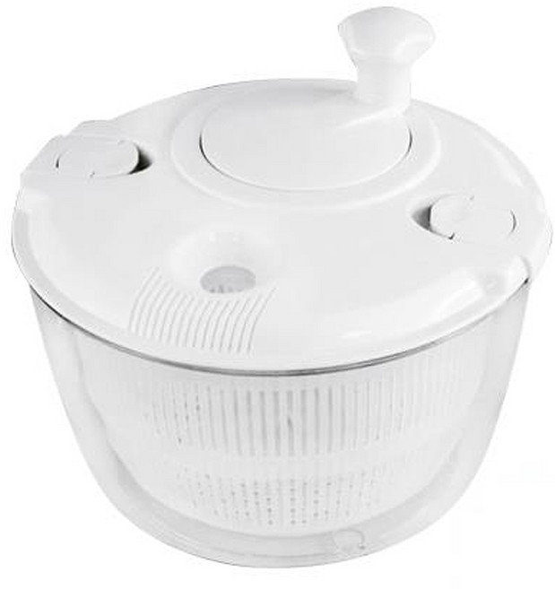PEARL LIFE 珍珠金屬 手搖蔬菜脫水機, 白色, 1個
