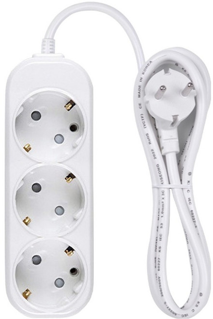 이어지다 접지 멀티탭 3구 OS-03S, 1.5m, 1개