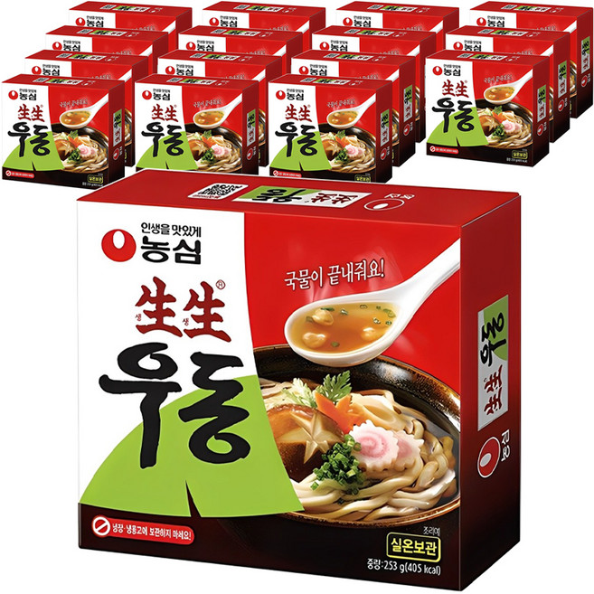 생생우동, 253g, 16개