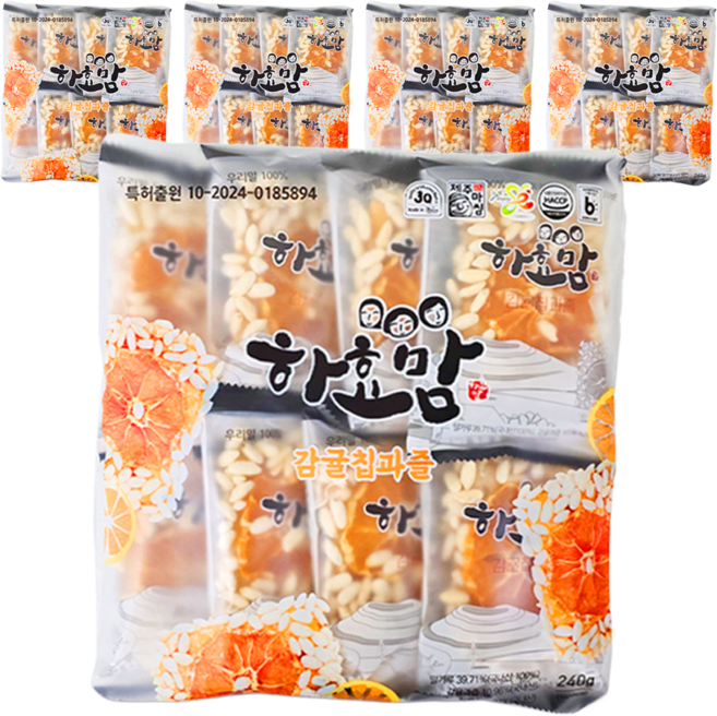 하효맘 제주 감귤칩과즐, 30g, 40개