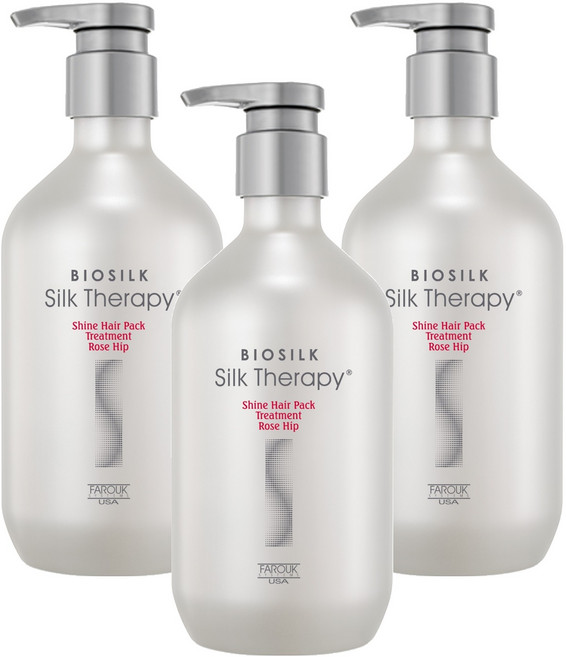 실크테라피 샤인 트리트먼트 플러스 로즈힙향, 500ml, 3개