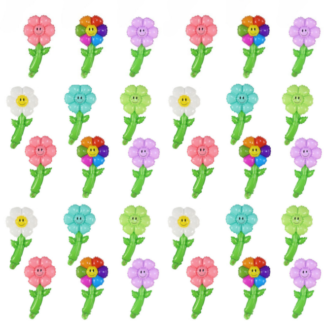 살림여왕 풍선 꽃다발 30종 세트 랜덤발송, 데이지, 1세트