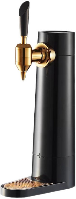 日本 GREEN HOUSE綠屋 直立式啤酒發泡機, 黑色 + 金色, 1個