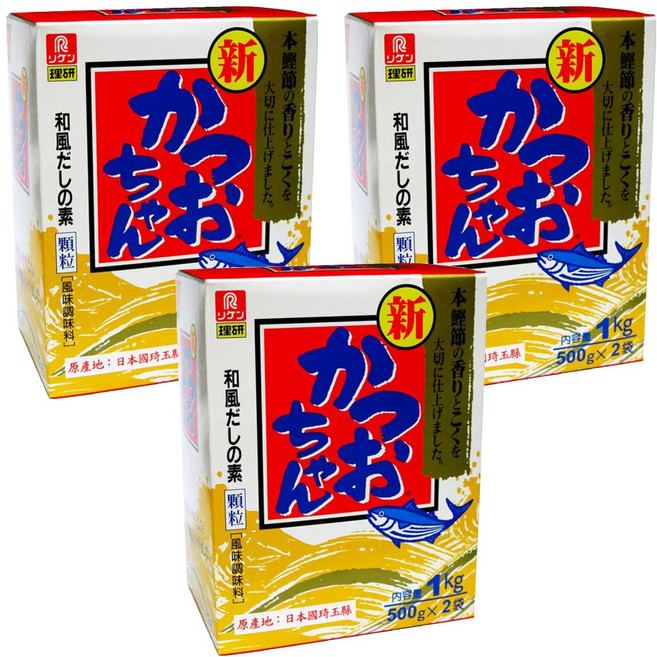理研 風味調味料 鰹魚顆粒, 1kg, 3盒