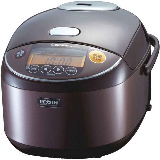 ZOJIRUSHI 象印 壓力IH微電腦電子鍋 10人用 1.8L, NP-ZAF18, 深棕色