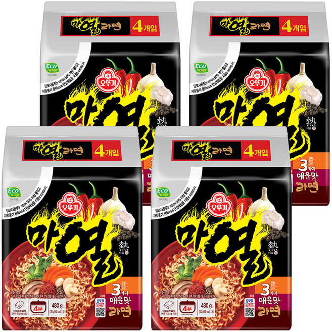 OTOKI 不倒翁 魔神辣拉麵 120g, 16包