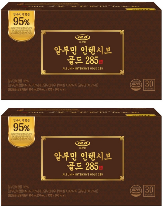 에이치엘비 알부민 인텐시브 골드 285, 2개, 30회분