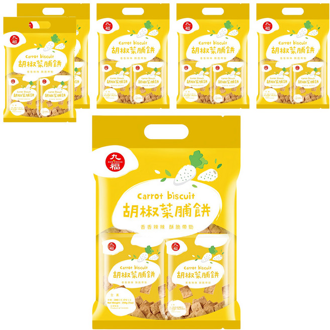 九福 胡椒菜脯餅 8入, 200g, 6袋