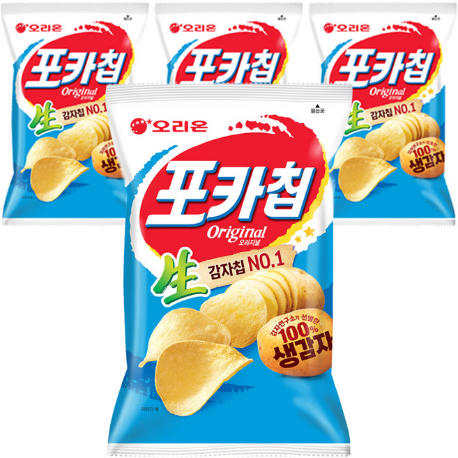 ORION 好麗友 波卡洋芋片 原味, 137g, 4包