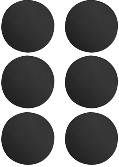 아이끌레 보이드 문콕 보호패드 라운드, 블랙, 6개