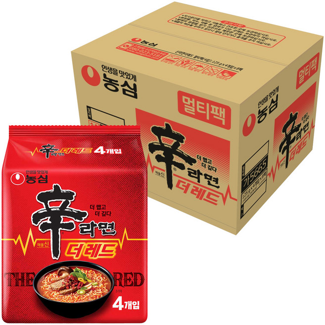 신라면 더 레드 125g, 32개