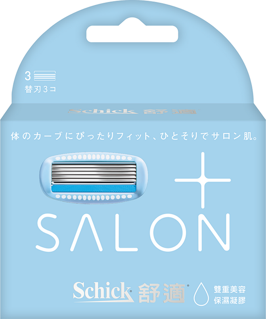 Schick 舒適牌 極Salon Plus仕女除毛刀片, 3個, 1盒